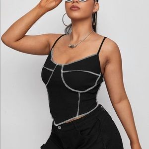 Shein plus size stitched top